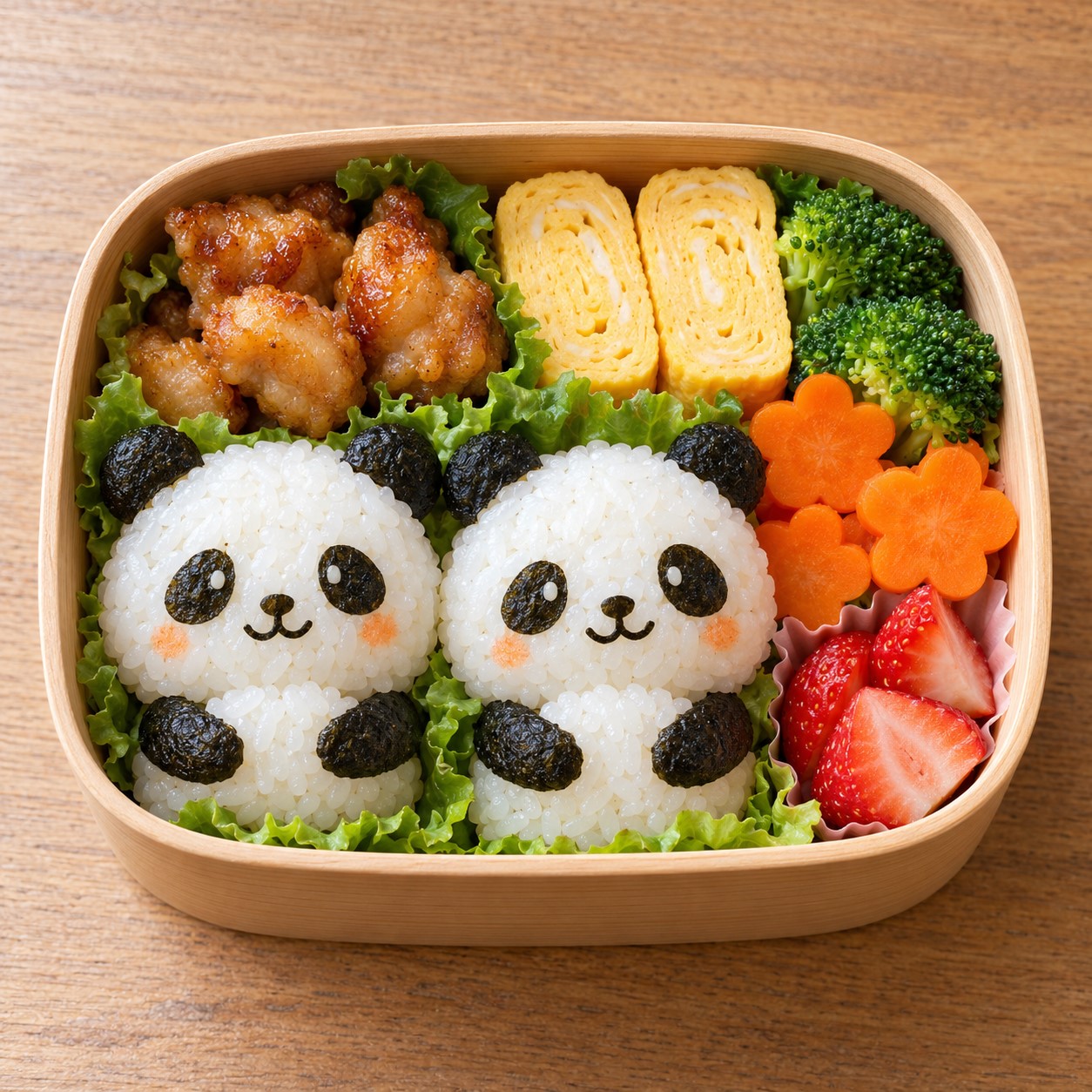Panda character bento from the WorldMeals Kids collection